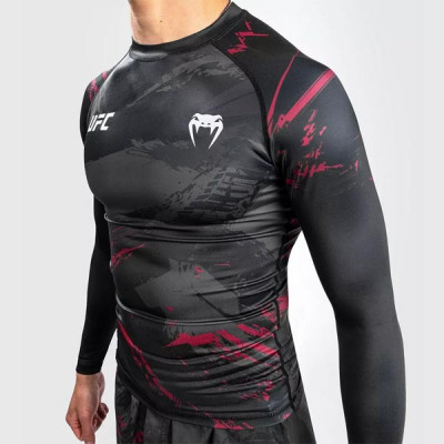 Venum UFC Authentic Fight Week 2.0 Long Sleeve Rashguard - Black/Red